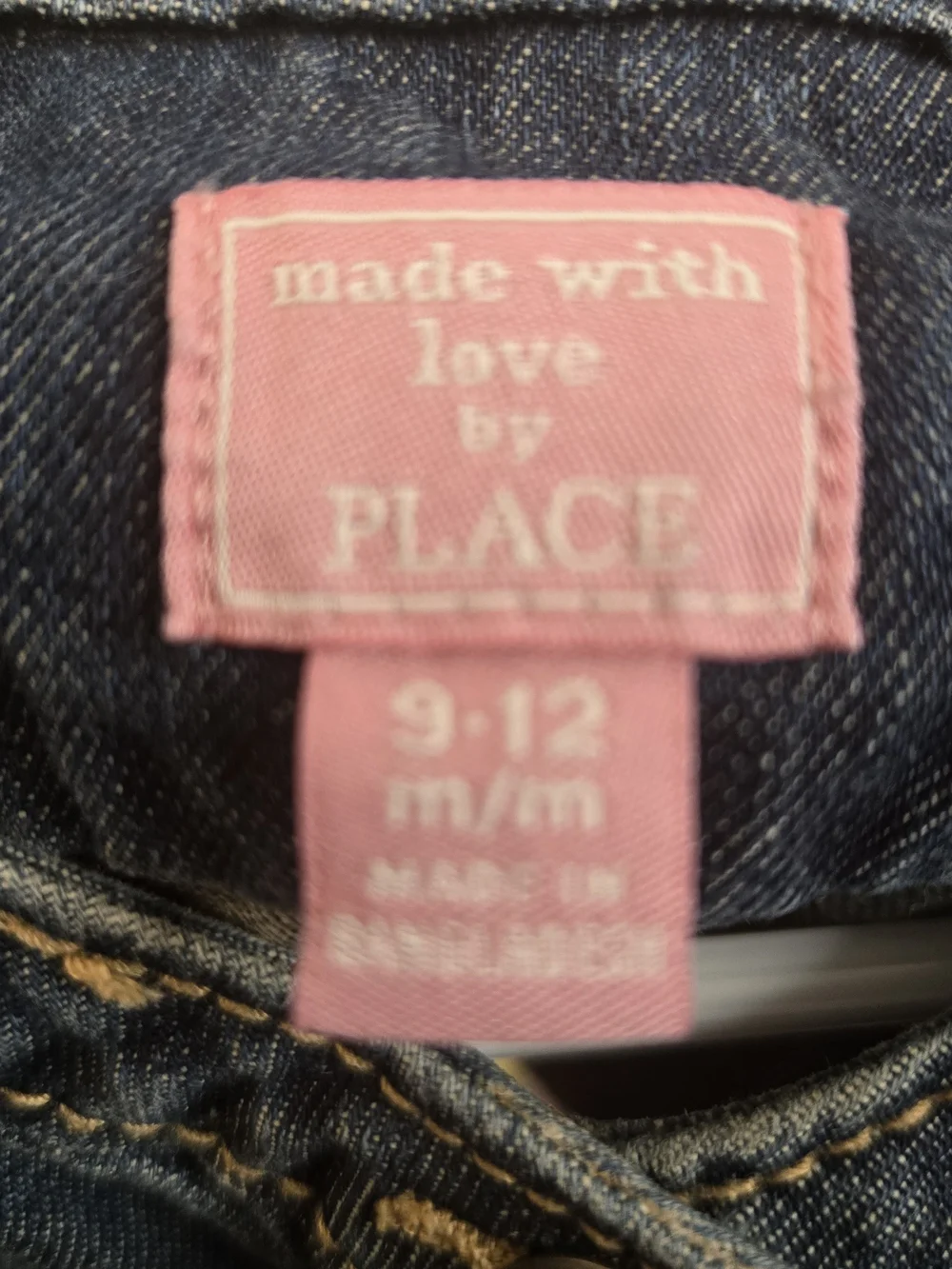 The Children's Place Girls Blue Denim Jean Jacket - Snap Front